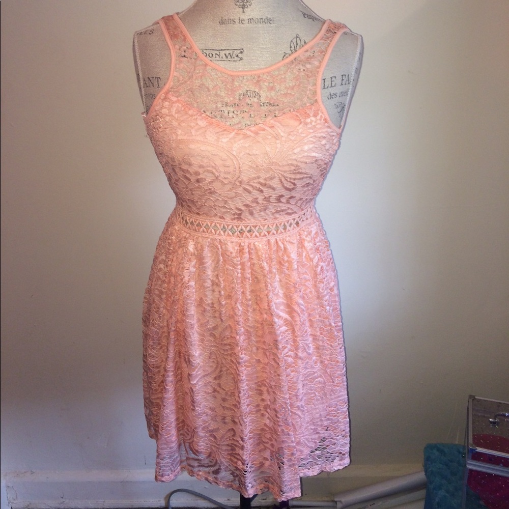 Baby Pink Detailed Dress